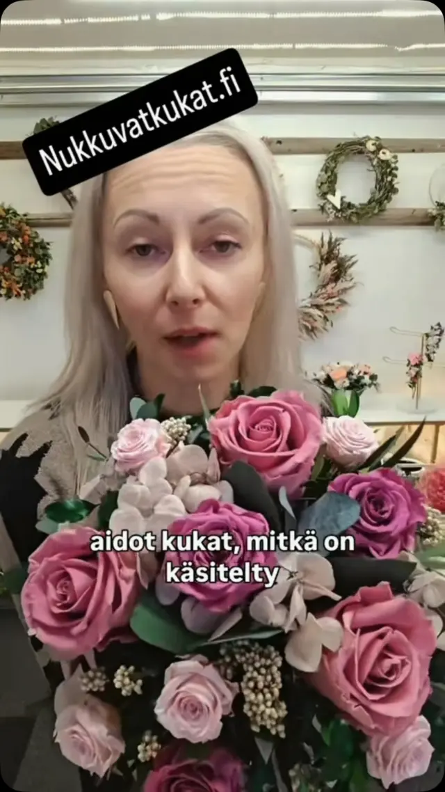 Nukkuvatkukat.fi kaupasta voit tilata omat aidot , kestävät kukat 😍#nukkuvatkukat #kestokukka #juhlat #kestävä #kauneus